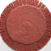 Cargar imagen en el visor de la galería, Sets Bases de Plato tejido Macramé 4, 6, 8, 12 pz